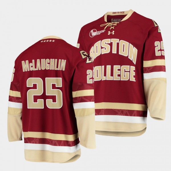 Marc McLaughlin Boston College Eagles 25 College Hockey Maroon 2021-22 Jersey