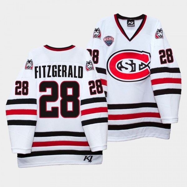 St. Cloud State Huskies Kevin Fitzgerald White Col...