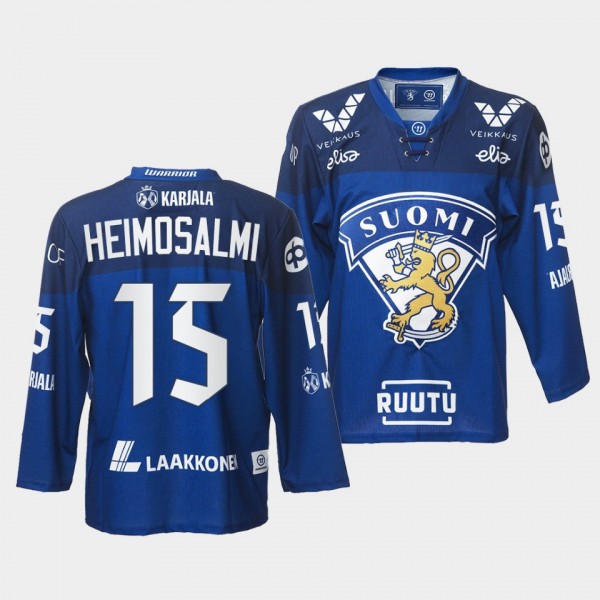 Finland Team 15 Aleksi Heimosalmi 2021-22 Jersey B...