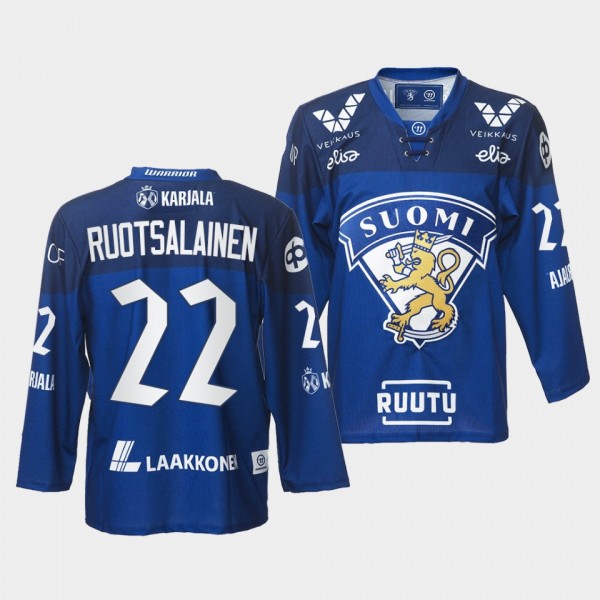Finland Team 22 Arttu Ruotsalainen 2021-22 Jersey ...