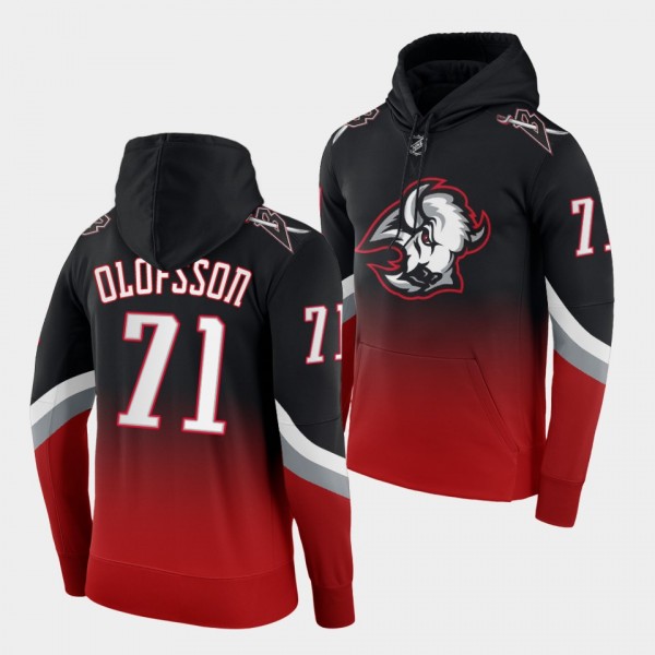 Victor Olofsson Buffalo Sabres Third Logo Black Red 2022-23 Goathead Hoodie