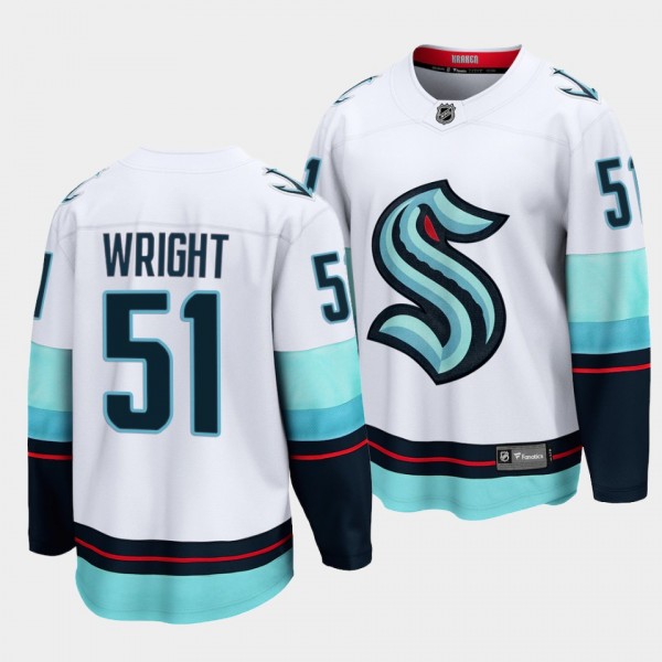 Shane Wright 2022 NHL Draft Seattle Kraken #51 Whi...