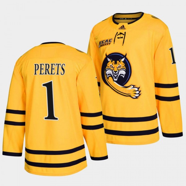 Yaniv Perets Quinnipiac Bobcats 1 College Hockey G...
