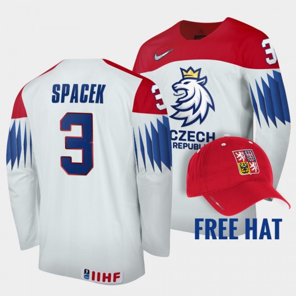 Czechia Hockey #3 David Spacek 2022 IIHF World Jun...
