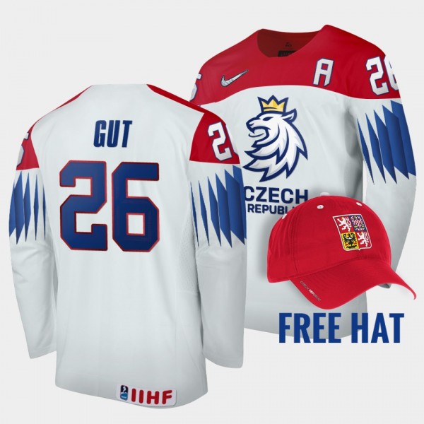 Czechia Hockey #26 Michal Gut 2022 IIHF World Juni...