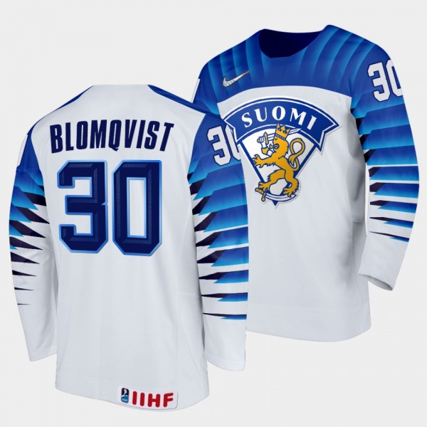 Finland Hockey #30 Joel Blomqvist 2022 IIHF World ...