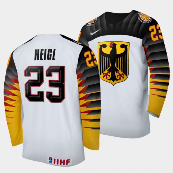 Germany Hockey #23 Thomas Heigl 2022 IIHF World Ju...