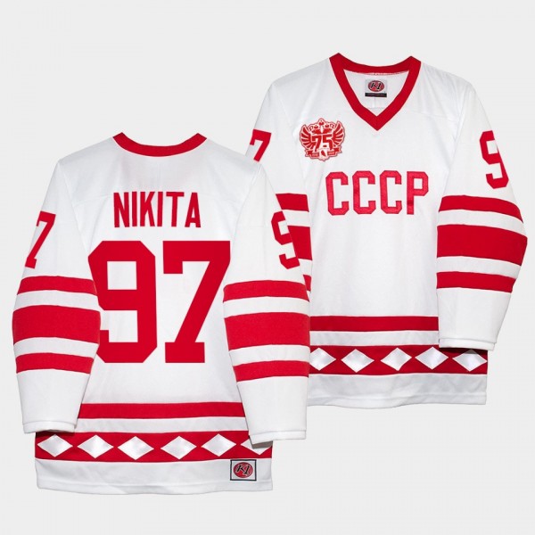 Russia Hockey #97 Gusev Nikita Classic CCCP White ...