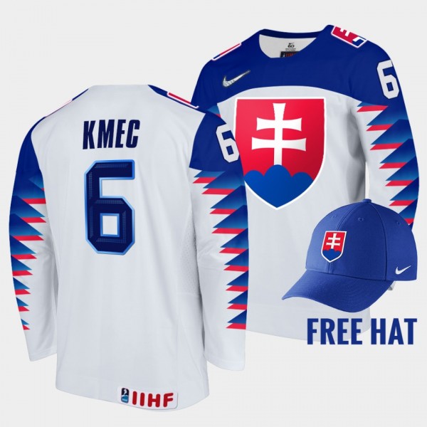 Slovakia Hockey #6 Jozef Kmec 2022 IIHF World Juni...
