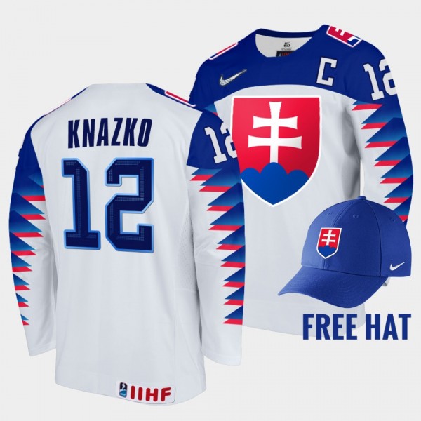 Slovakia Hockey #12 Samuel Knazko 2022 IIHF World ...