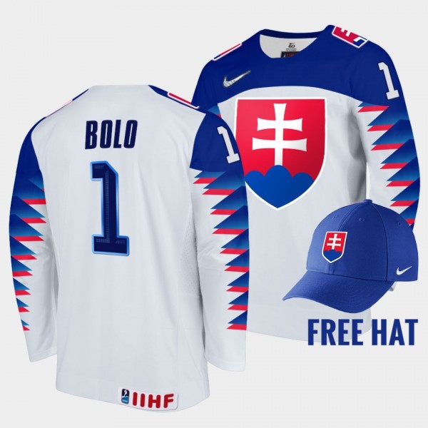 Slovakia Hockey #1 Tomas Bolo 2022 IIHF World Juni...