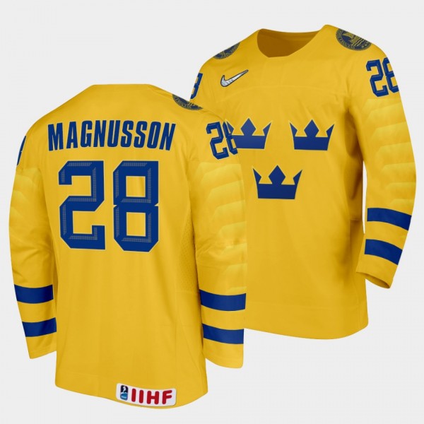 Sweden Hockey #28 Oskar Magnusson 2022 IIHF World ...
