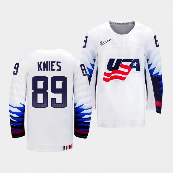 USA Hockey #89 Matthew Knies 2022 IIHF World Junio...