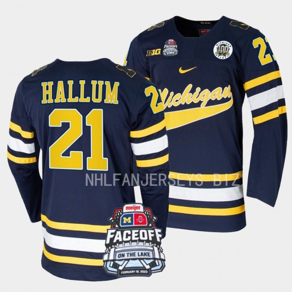 Michigan Wolverines Jackson Hallum Faceoff On The ...