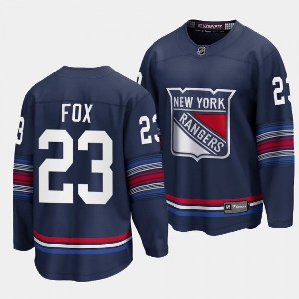 New York Rangers Adam Fox 2023-24 Alternate Navy P...