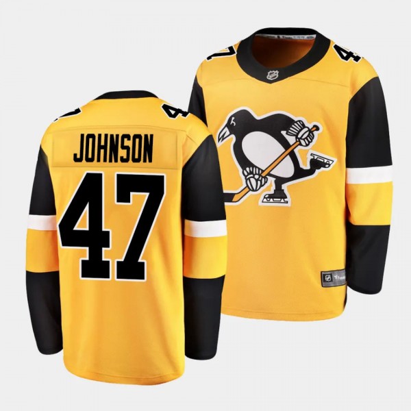 Pittsburgh Penguins Adam Johnson Alternate Gold Br...