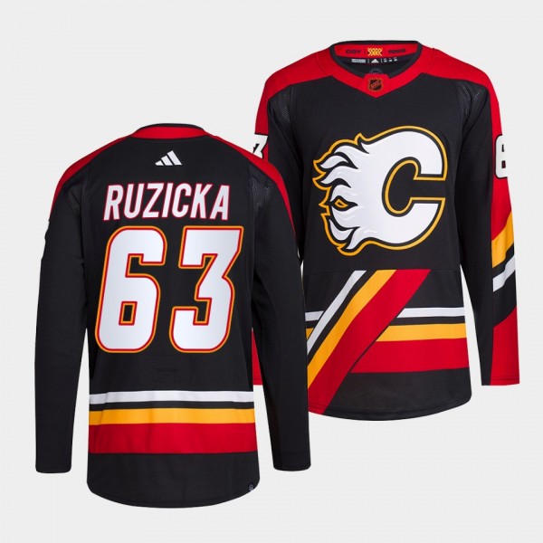 Adam Ruzicka Calgary Flames 2022 Reverse Retro 2.0...
