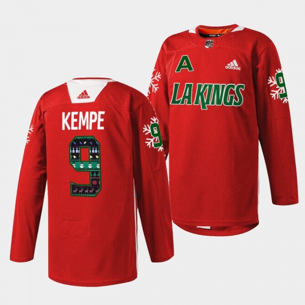 Los Angeles Kings Adrian Kempe Holiday Sweater #9 ...