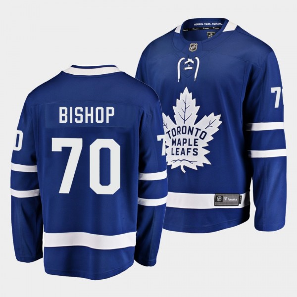 Alex Bishop Toronto Maple Leafs 2021-22 Home Blue ...