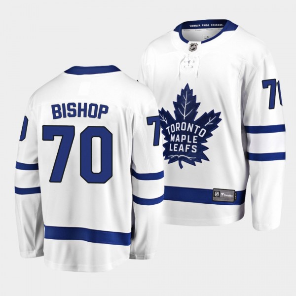 Alex Bishop Toronto Maple Leafs 2021-22 Away White...