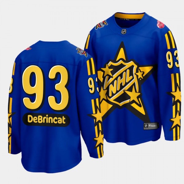 2024 NHL All-Star Game Alex DeBrincat Jersey Detroit Red Wings Blue #93 Breakaway Men's