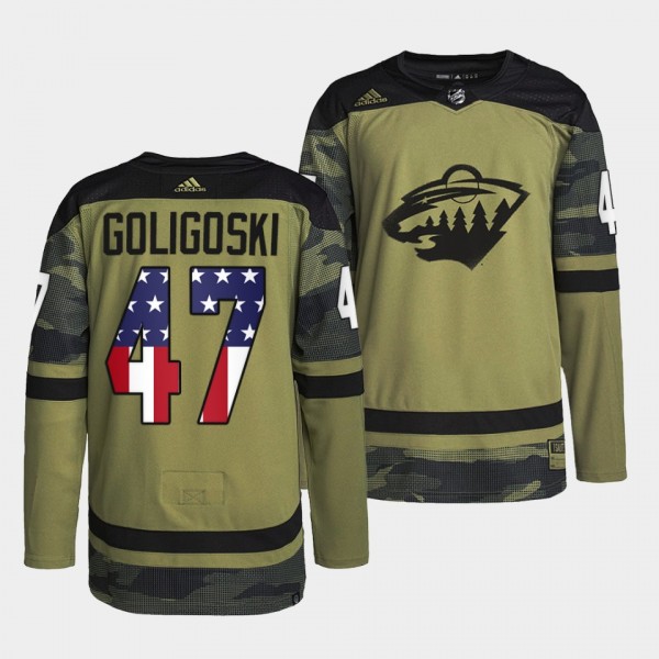 Alex Goligoski Minnesota Wild Military Appreciatio...