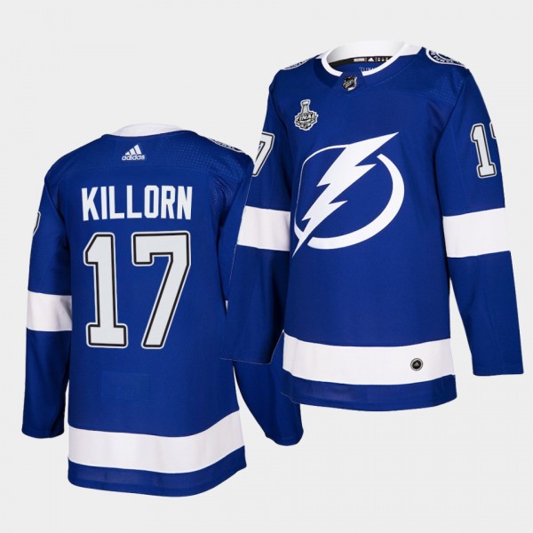Alex Killorn #17 Lightning 2021 Stanley Cup Final Blue Authentic Jersey