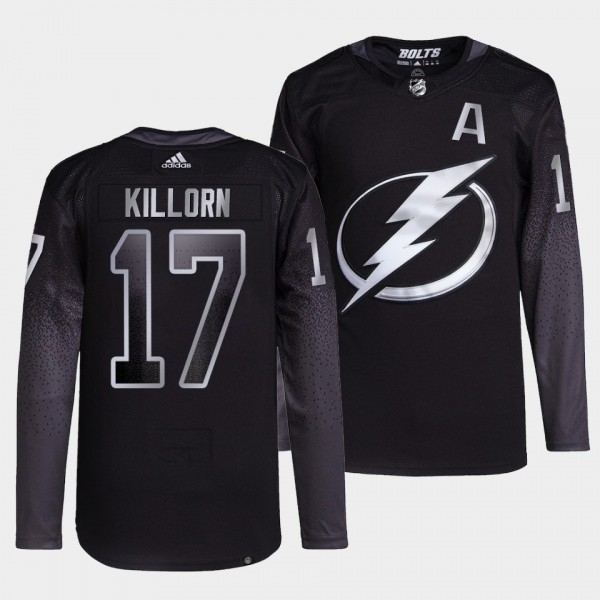 Alex Killorn #17 Lightning Alternate Black Jersey ...