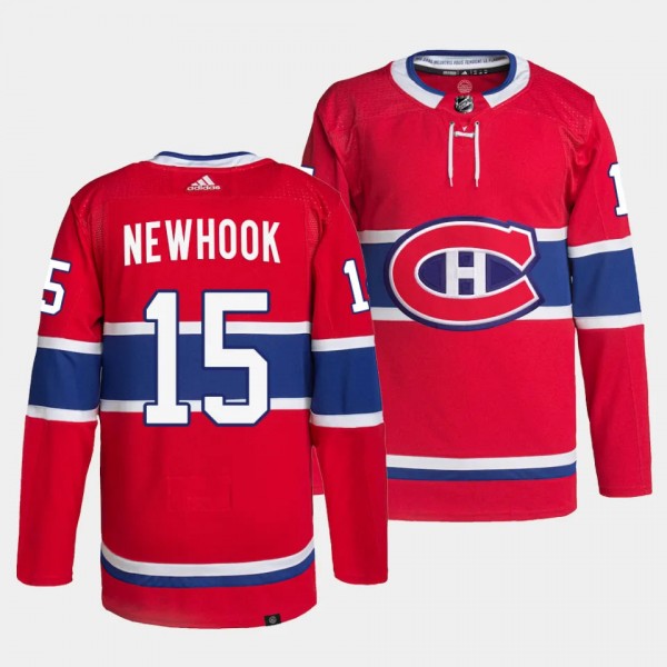 Alex Newhook #15 Canadiens Authentic Pro Red Jerse...