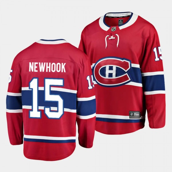Alex Newhook Montreal Canadiens Home Red #15 Break...