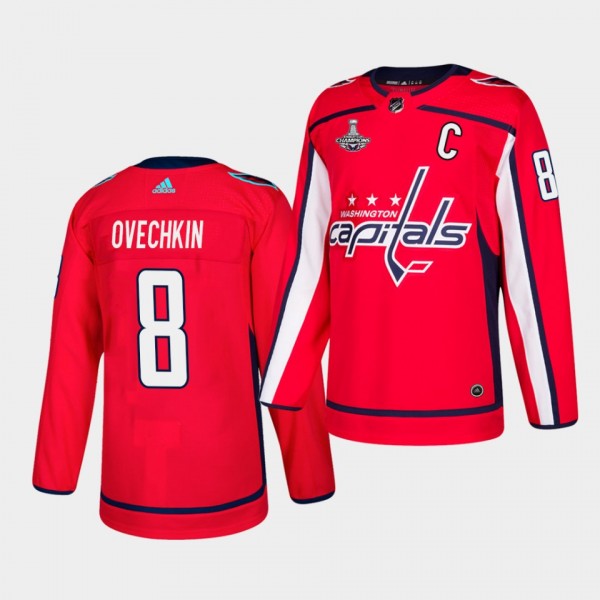 Alex Ovechkin #8 Capitals 2018 Stanley Cup Champio...