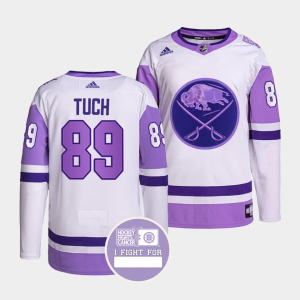 Buffalo Sabres Alex Tuch Hockey Fights Cancer Jers...