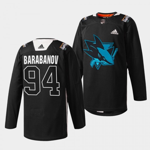San Jose Sharks Alexander Barabanov Black History ...