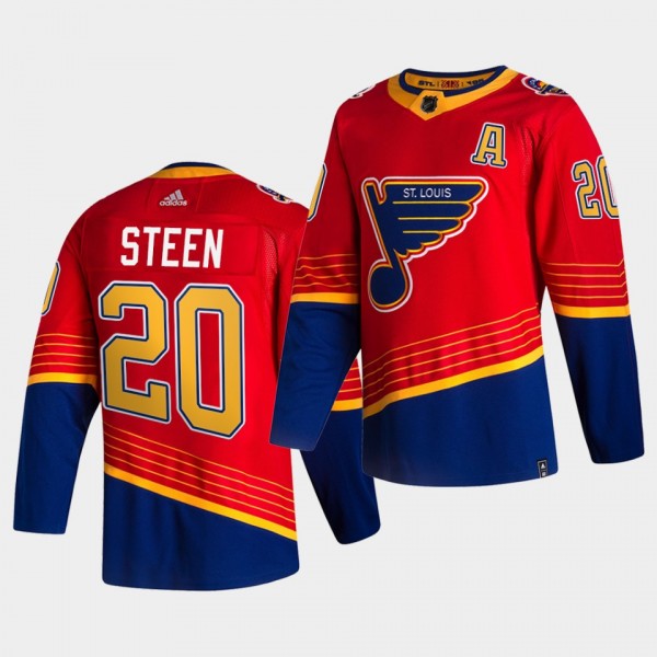 St. Louis Blues 2021 Reverse Retro Alexander Steen Red Special Edition Authentic Jersey