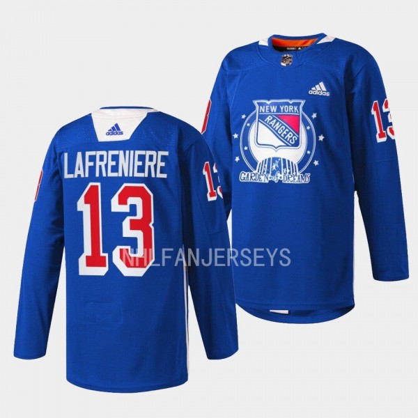 Alexis Lafreniere #13 New York Rangers 2022 Garden...