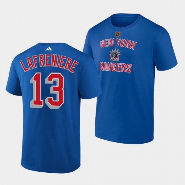 Alexis Lafreniere #13 New York Rangers Reverse Ret...