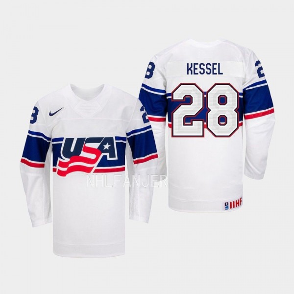 USA Hockey IIHF Amanda Kessel #28 White Jersey Hom...