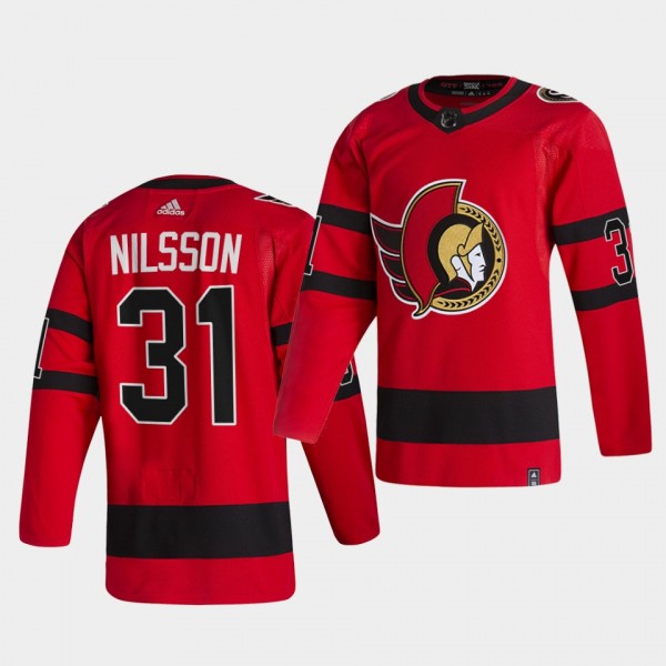 Ottawa Senators 2021 Reverse Retro anders nilsson ...
