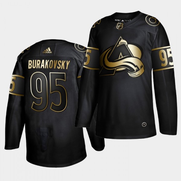 Andre Burakovsky #95 Avalanche Golden Edition Black Authentic Jersey