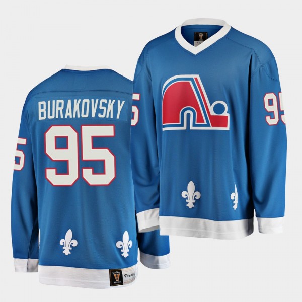 Andre Burakovsky Quebec Nordiques Vintage Heritage Blue Jersey
