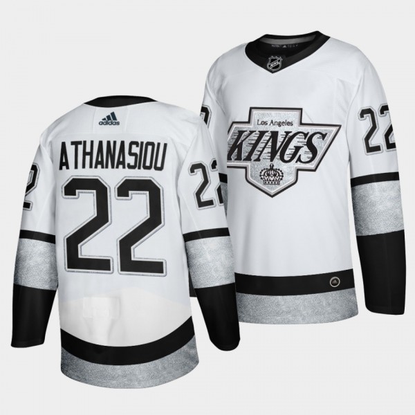 Andreas Athanasiou #22 Kings 2021-22 Alternate Throwback-Inspired White Jersey