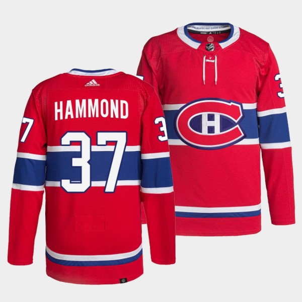 Andrew Hammond #37 Canadiens Authentic Primegreen Red Jersey 2022 Home