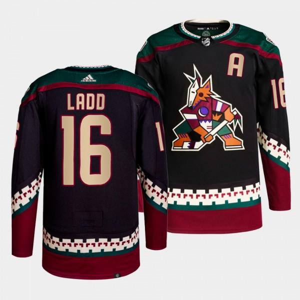 Andrew Ladd #16 Coyotes Home Black Jersey 2021-22 ...