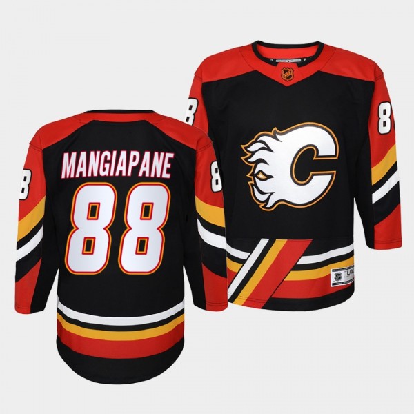 Calgary Flames Andrew Mangiapane 2022 Special Edition 2.0 Black #88 Youth Jersey Retro