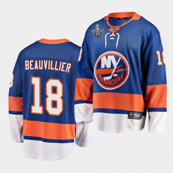 anthony beauvillier #18 Islanders 2021 Stanley Cup Playoffs Royal Jersey