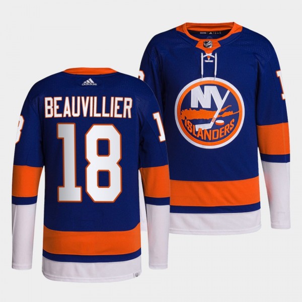 New York Islanders 2022 Home Anthony Beauvillier #18 Royal Jersey Primegreen Authentic Pro