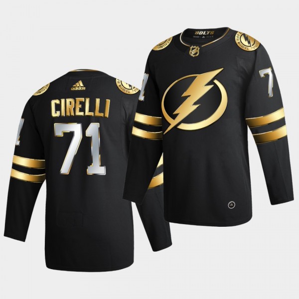 Tampa Bay Lightning Anthony Cirelli 2020-21 Authentic Golden Limited Edition Black Jersey