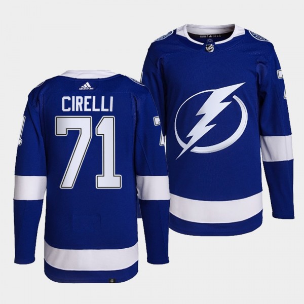 Anthony Cirelli #71 Lightning Home Blue Jersey 202...
