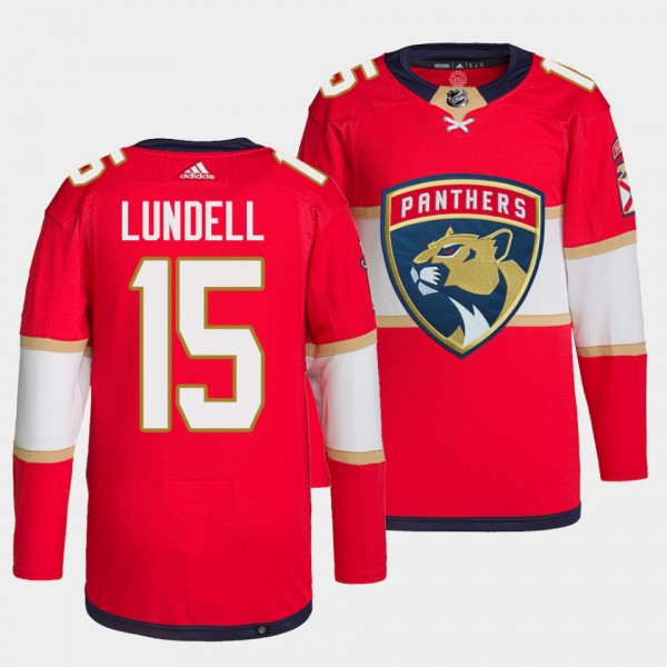 Anton Lundell Panthers Home Red Jersey #15 Primegr...