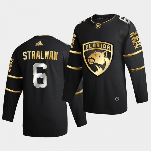 Florida Panthers anton stralman 2020-21 Golden Edition Limited Authentic Black Jersey
